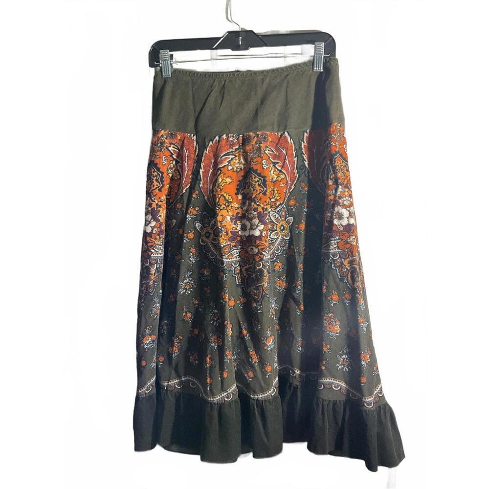 Bohemian Floral Maxi Skirt by Petite Sophisticate Small